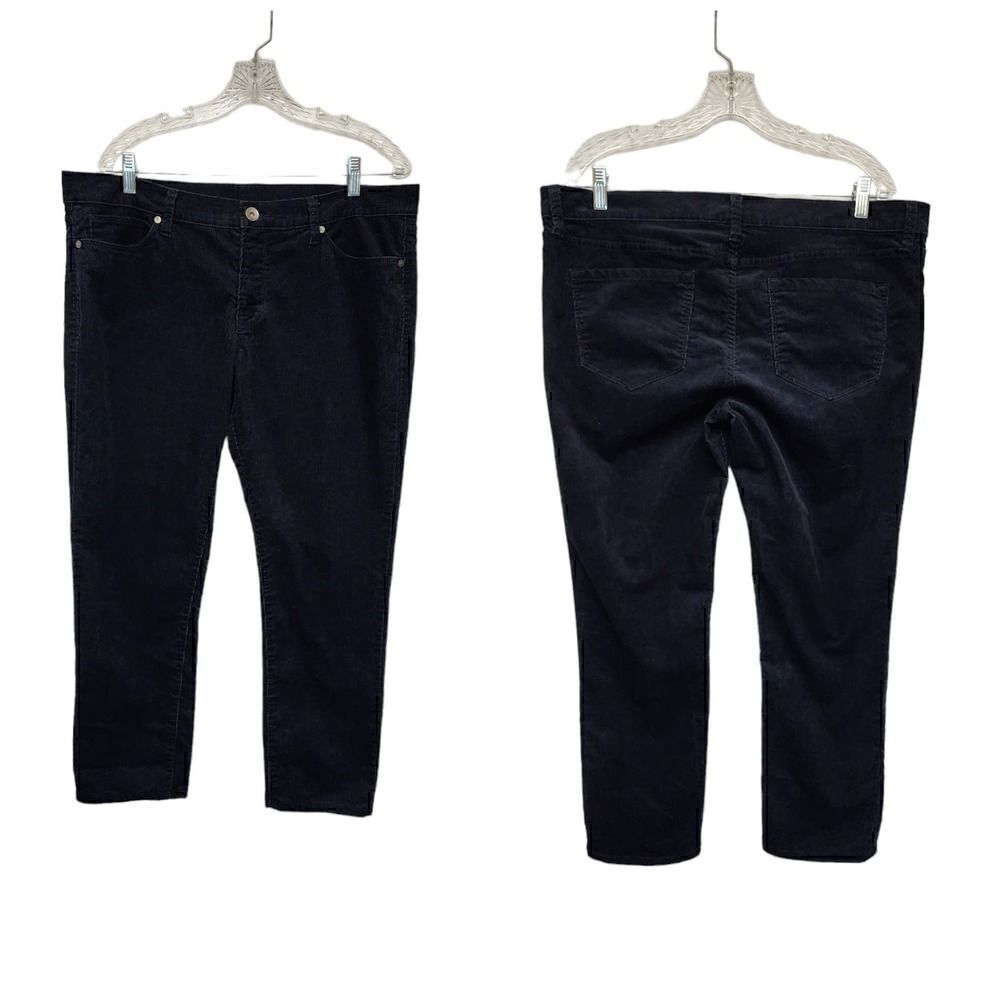 JCP JCPenny Corduroy Navy Blue Jeans Pants Size 32/14